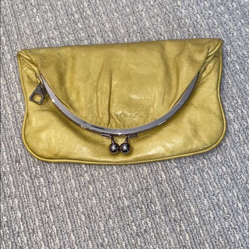 Lime green clutch